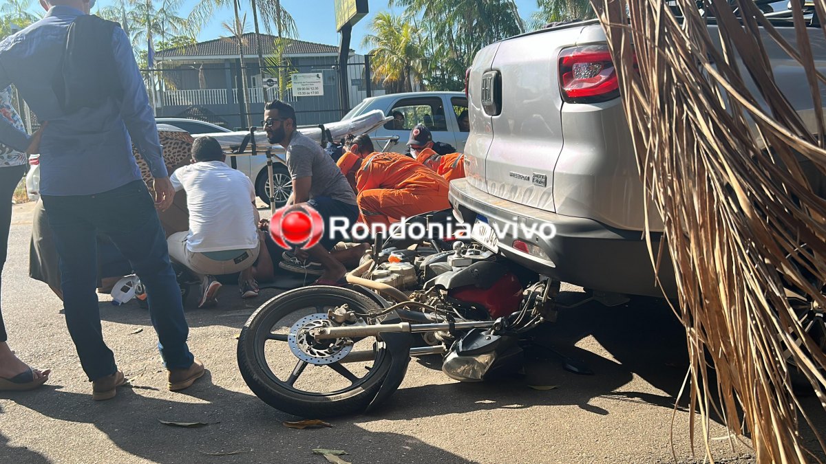 VÍDEO: Grave acidente envolvendo três veículos deixa homem com fratura na perna
