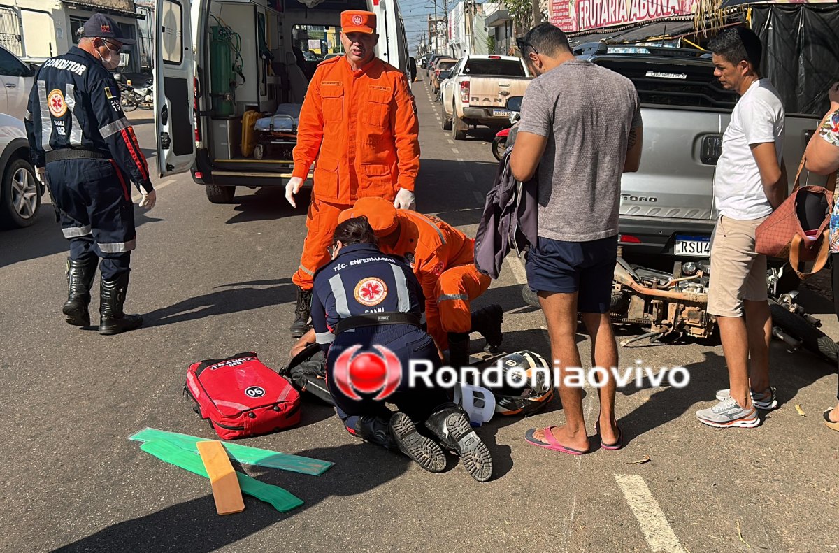 VÍDEO: Grave acidente envolvendo três veículos deixa homem com fratura na perna