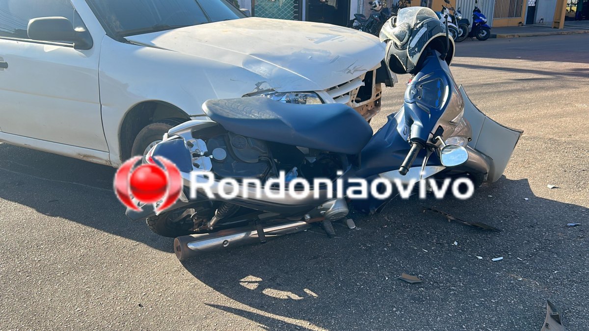 VÍDEO: Mulher fica em estado grave após condutora de Gol avançar cruzamento