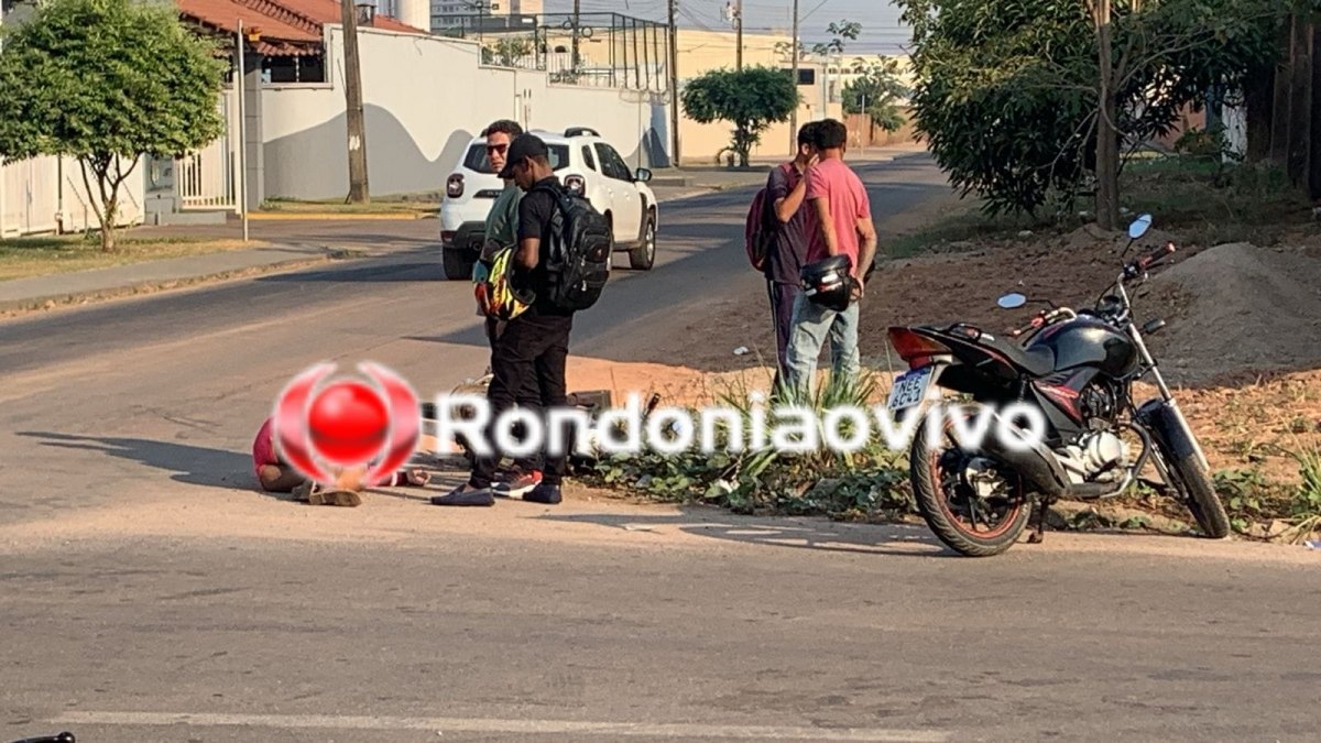 ACIDENTE: Batida entre motos na Tucunaré deixa mulher com ferimentos 