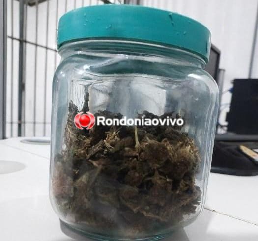 AÇÃO DO BPTAR: Traficante é preso com 'skunk no pote' e receita para preparar droga