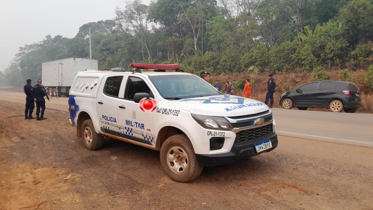 BATEU EM PILASTRAS: Motociclista de 63 anos sofre graves ferimentos em acidente na BR -319