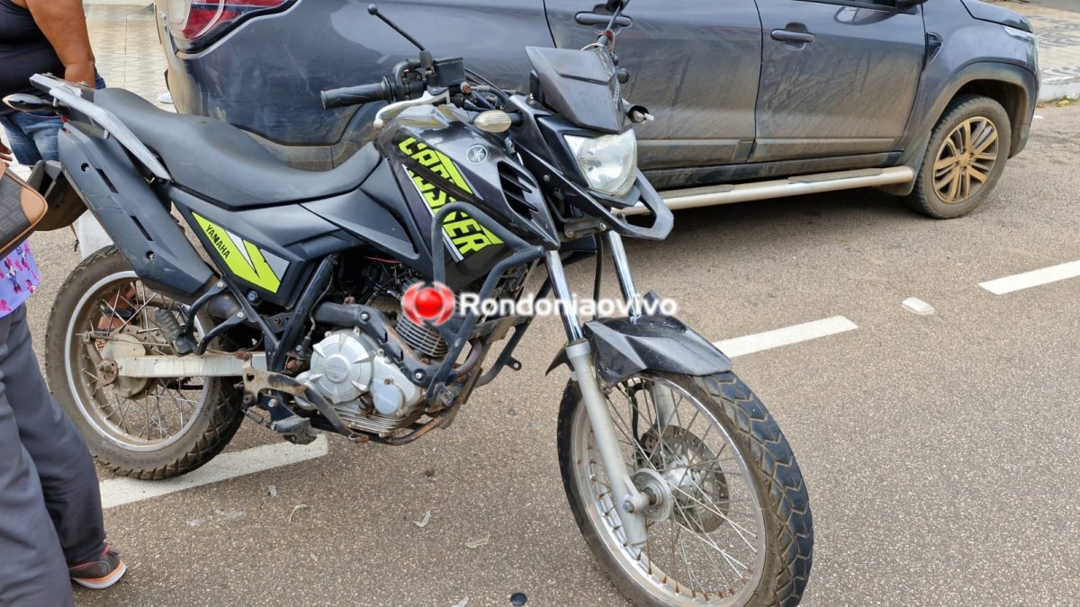 NA CARLOS GOMES: Condutora de Celta invade preferencial e atinge motociclista 