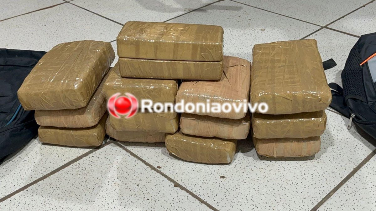 NA BR-364: Tia e sobrinho de 15 anos são flagrados com 14 tabletes de drogas em táxi 