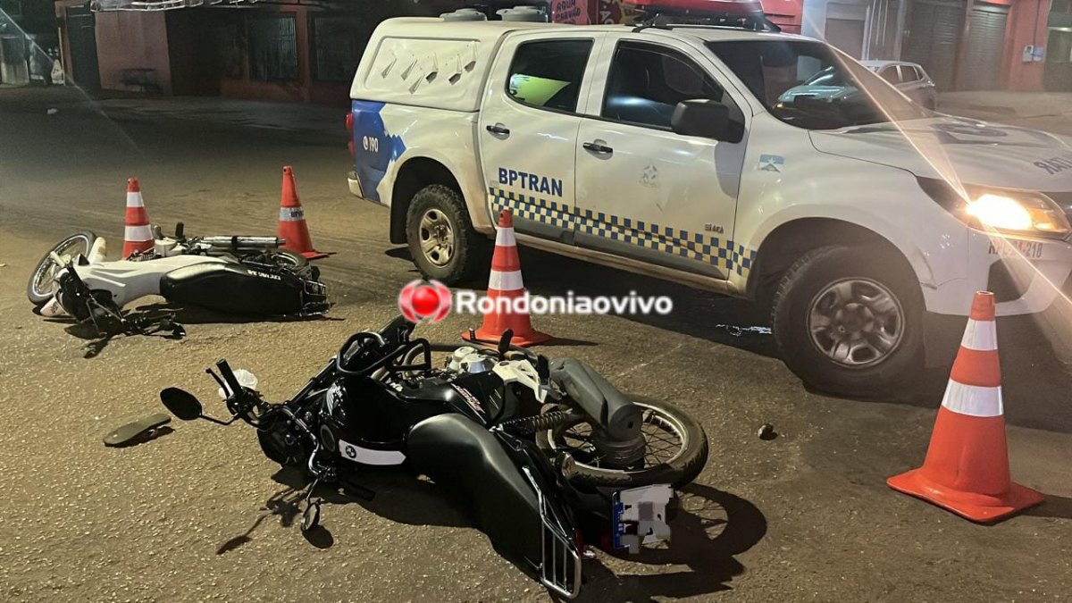 BATIDA NA SUL: Dois motociclistas ficam feridos após acidente na madrugada 