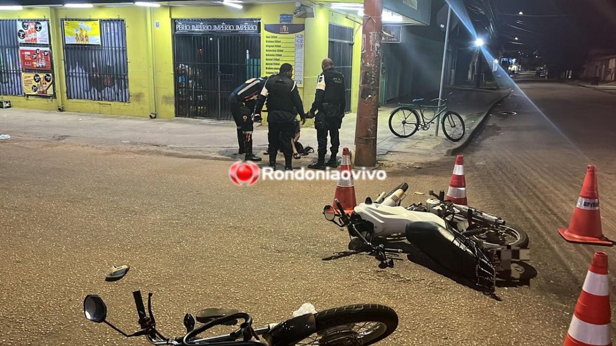 BATIDA NA SUL: Dois motociclistas ficam feridos após acidente na madrugada 