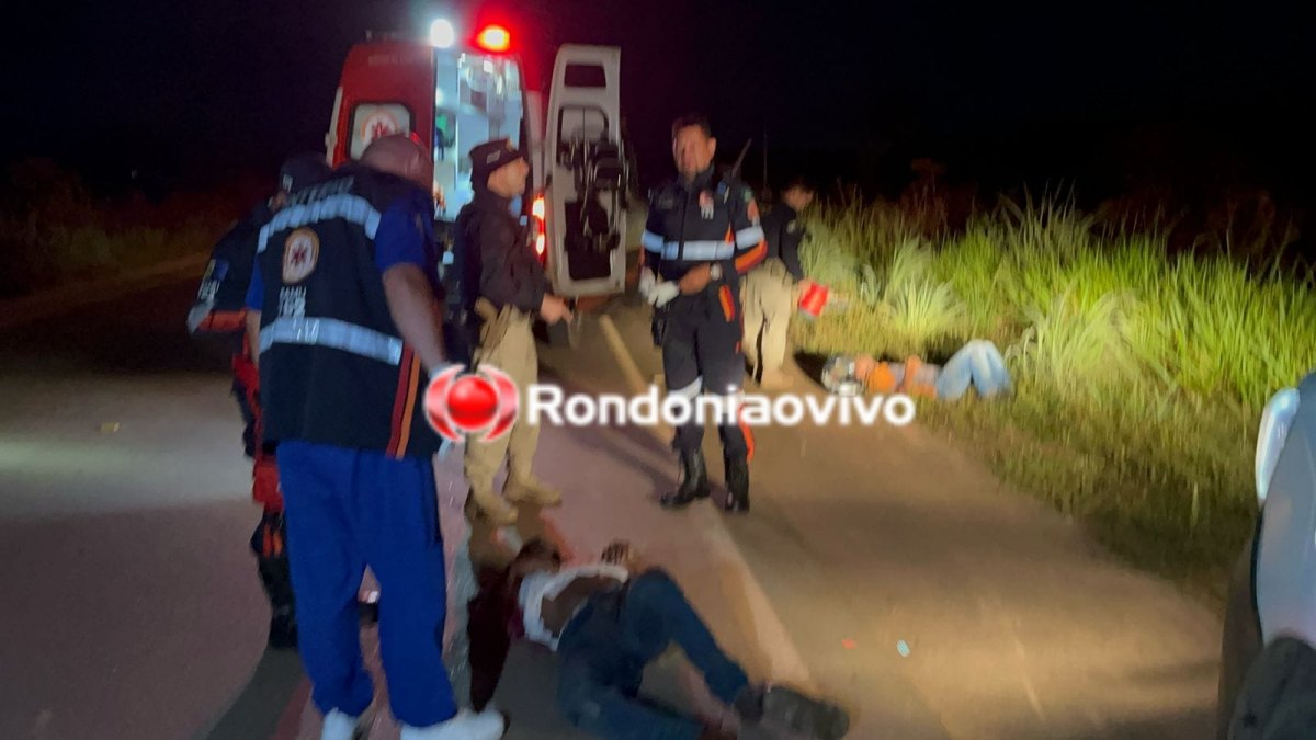 ATROPELAMENTO: Dois homens ficam seriamente feridos em grave acidente na BR-319 