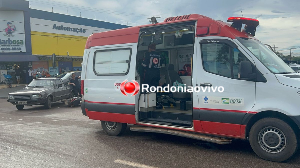 VÍDEO: Passageira de moto app fica ferida em grave batida frontal