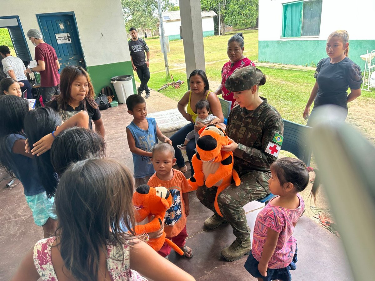 INDÍGENAS DA AMAZÔNIA: 17ª Brigada de Infantaria de Selva realiza Ações Cívico-Sociais em aldeias 