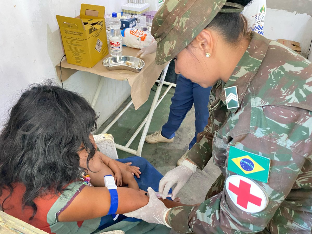 INDÍGENAS DA AMAZÔNIA: 17ª Brigada de Infantaria de Selva realiza Ações Cívico-Sociais em aldeias 
