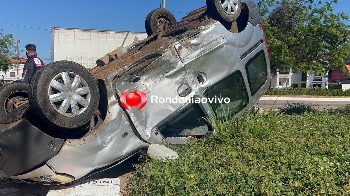 VÍDEO: Três pessoas ficam feridas após grave acidente entre carros e ciclista 