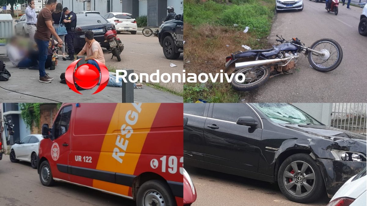NA DUQUE: Vídeo mostra grave acidente que deixou criança e pai feridos