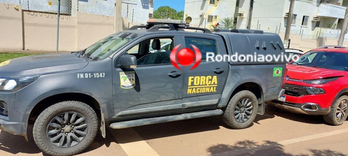 NA TRASEIRA: Viatura da Força Nacional é atingida por Fiat Toro em frente ao Hospital de Base