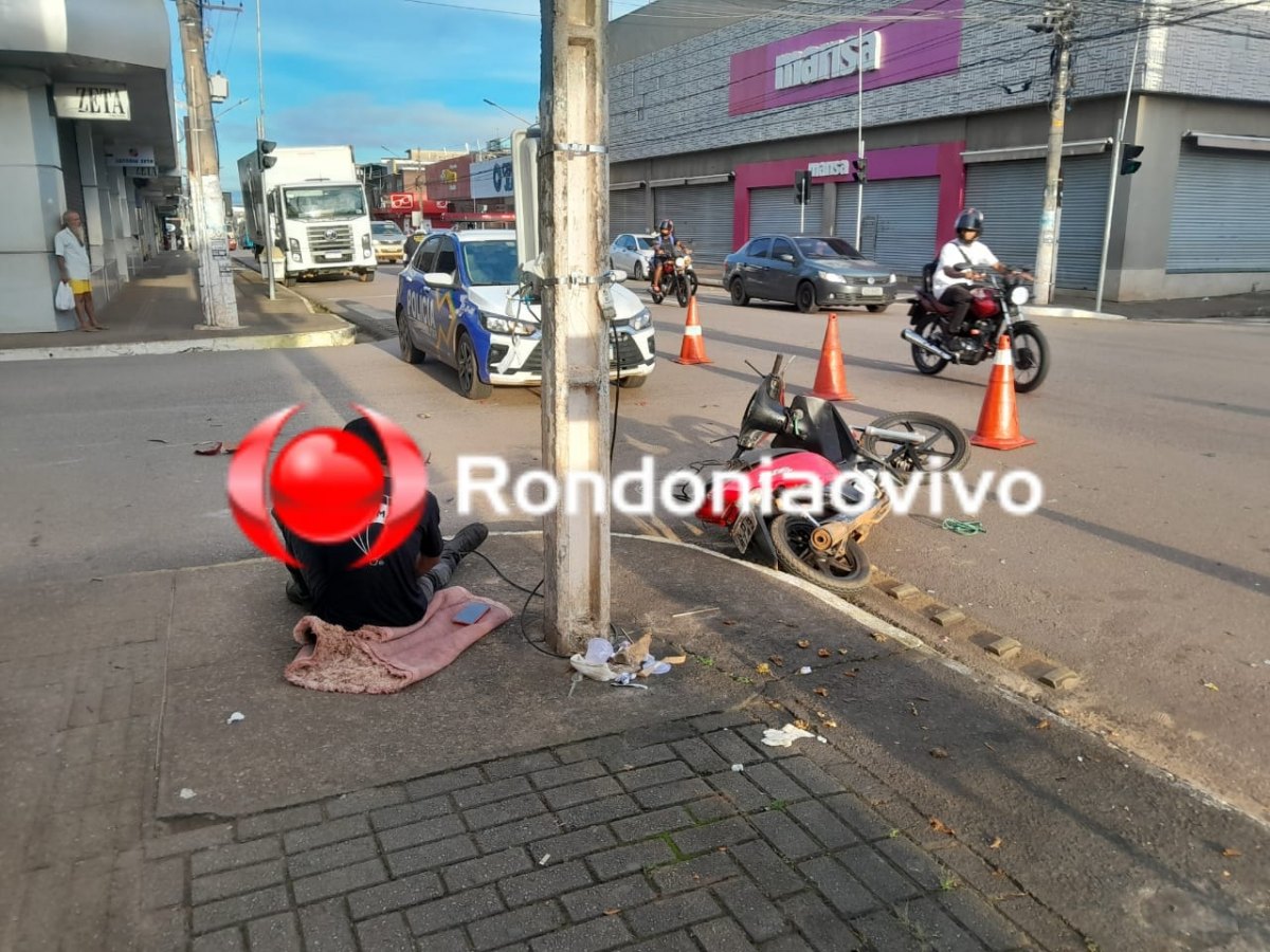 URGENTE: Homem e mulher ficam seriamente feridos em acidente na '7'