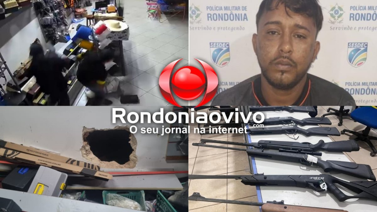 VEJA O MOMENTO: Vídeo mostra ladrões furtando armas; 'Satanás do CV' é preso