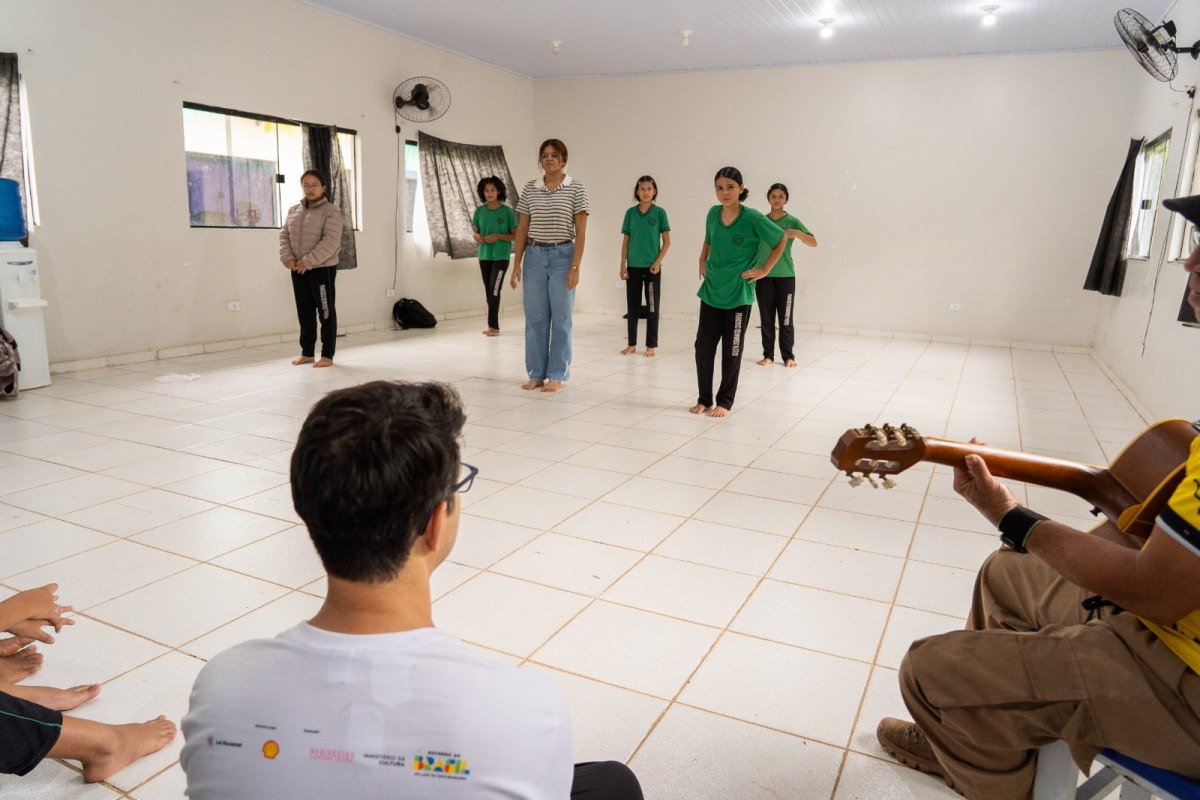 CAPACITAÇÃO: Teatros da Floresta realiza oficina teatral no distrito de Nazaré, Porto Velho