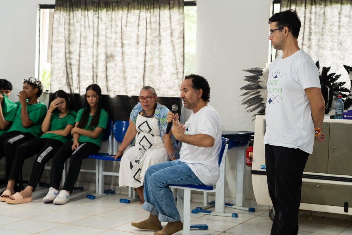 CAPACITAÇÃO: Teatros da Floresta realiza oficina teatral no distrito de Nazaré, Porto Velho
