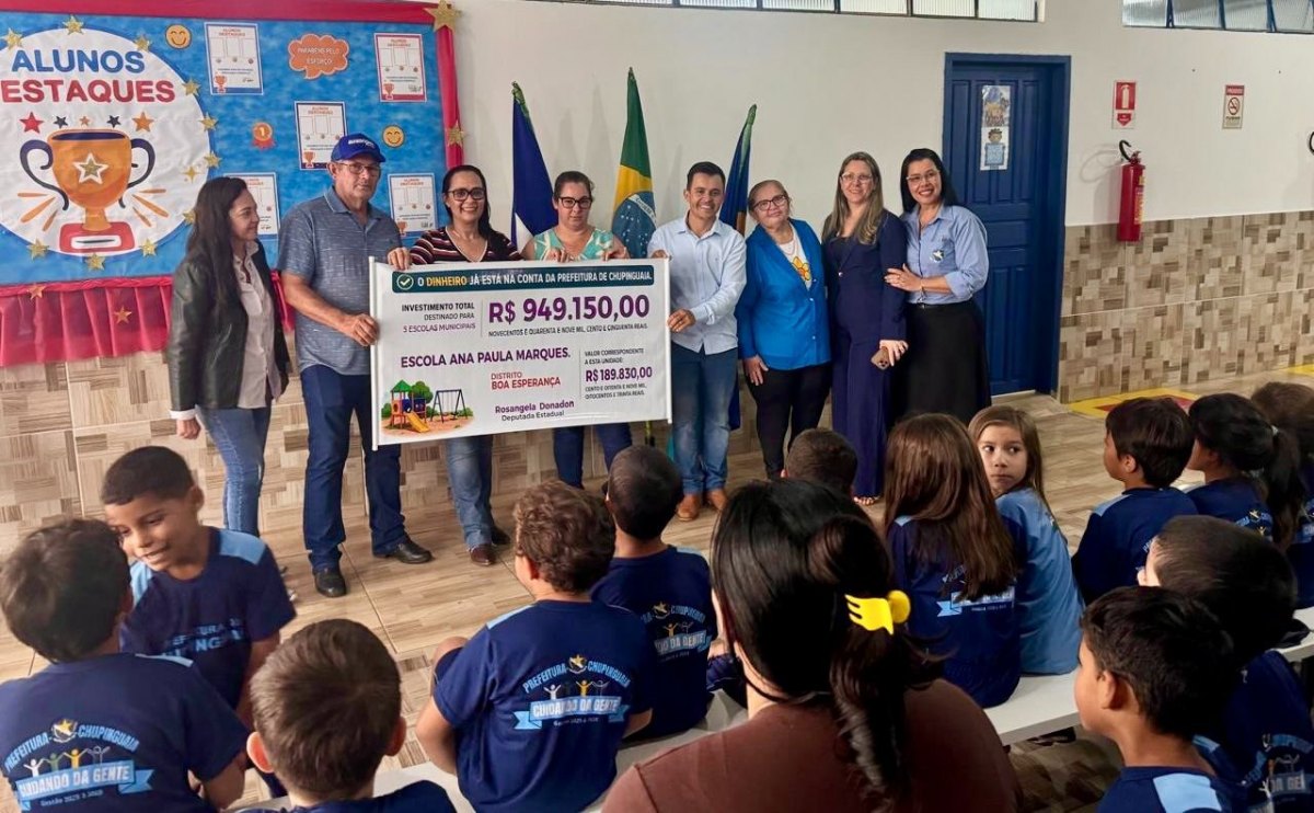 ROSANGELA DONADON: Deputada visita escola Ana Marques e apresenta recurso de quase R$1 milhão 