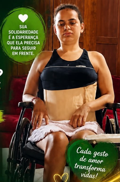 SOLIDARIEDADE: Após meningite fúngica, Camila Silva luta para reconstruir a vida sem ver e andar