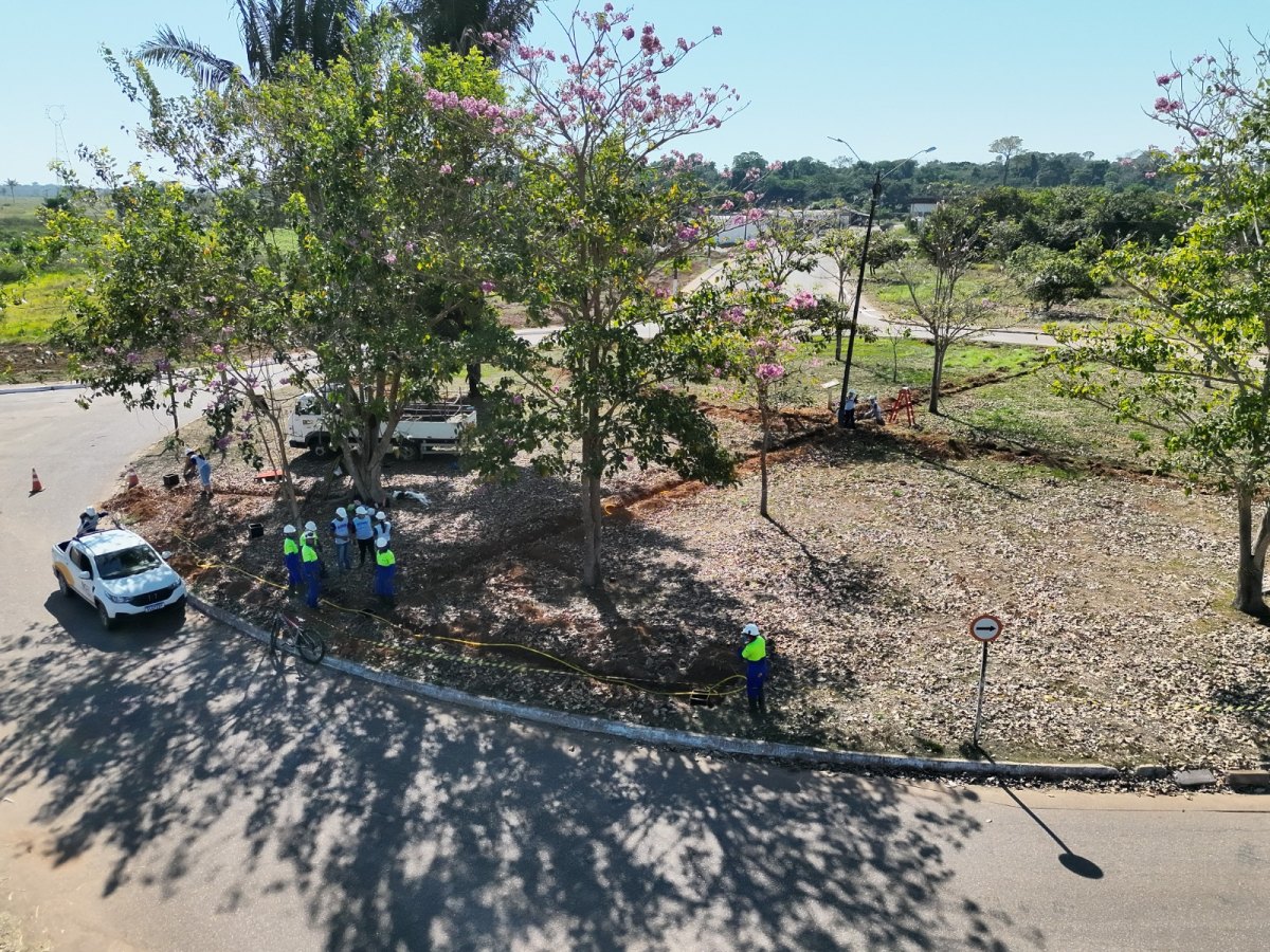 SENAI: Alunos de Eletrotécnica melhoram iluminação de Nova Mutum Paraná