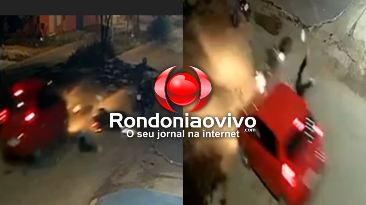 VÍDEO: Motorista foge após atropelar motociclista na Mamoré