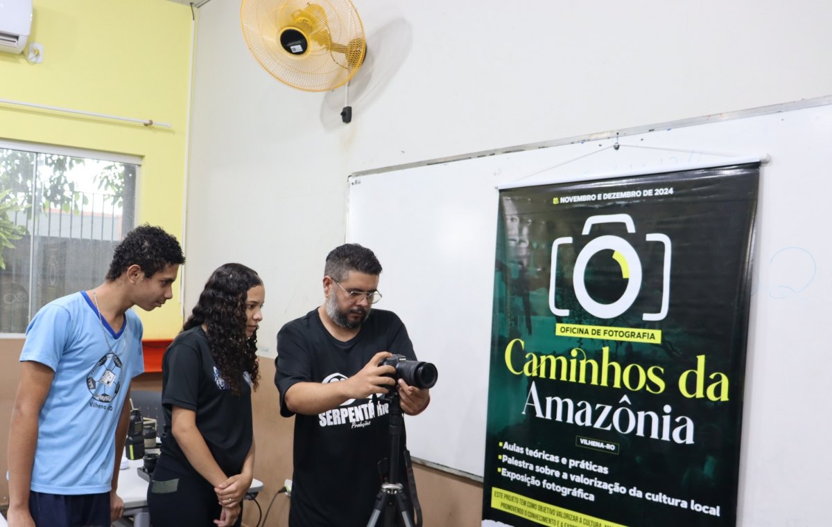 FORMAÇÃO: Oficina de fotografia capacita alunos da rede pública de Vilhena