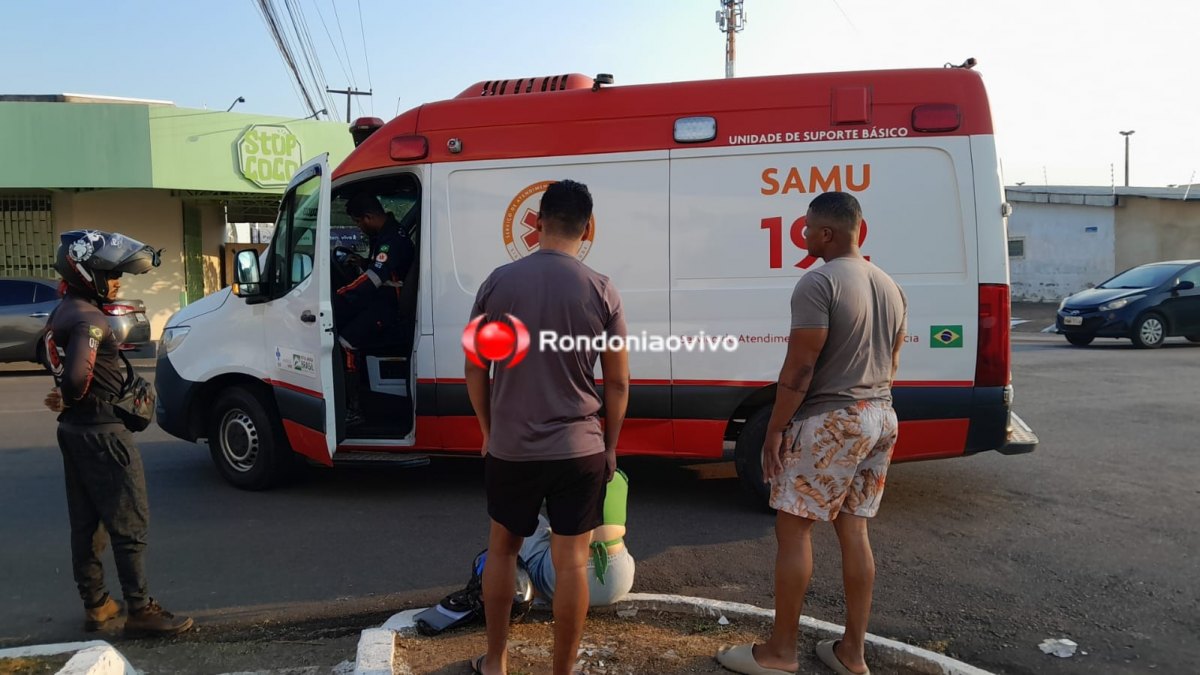 NA DUQUE: Homem provoca acidente e foge após deixar moto app e passageira feridos 