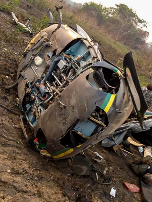 ACIDENTE AÉREO: Helicóptero da Força Nacional cai durante combate à incêndio