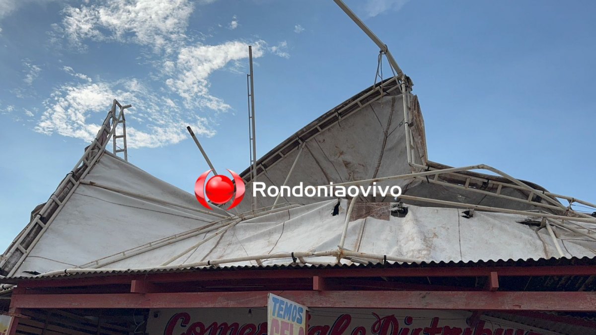 AO VIVO: Temporal provoca destruição em comércio