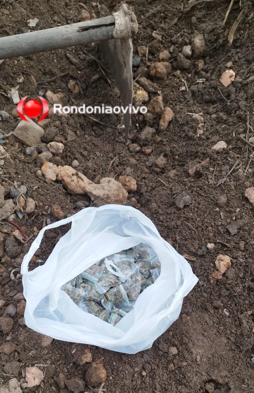 AÇÃO DA PM: Quatro são presos com drogas no quintal de boca de fumo