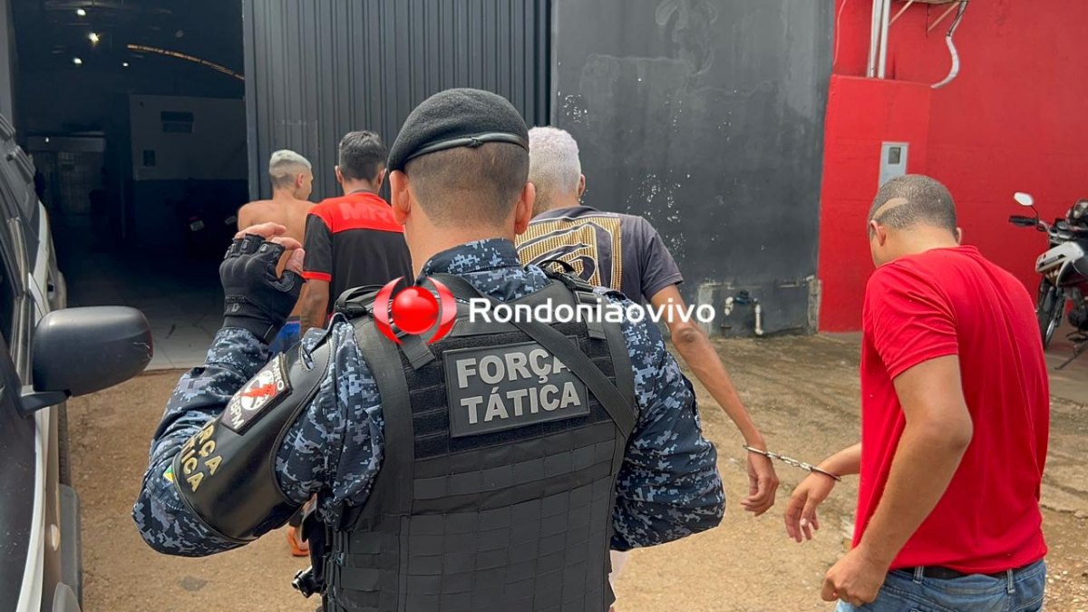 VÍDEO: Equipe do sargento Machado fecha boca de fumo em distribuidora e prende quatro