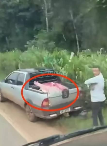 CRIME: Caminhão tomba em rodovia e carga de carnes é saqueada por populares