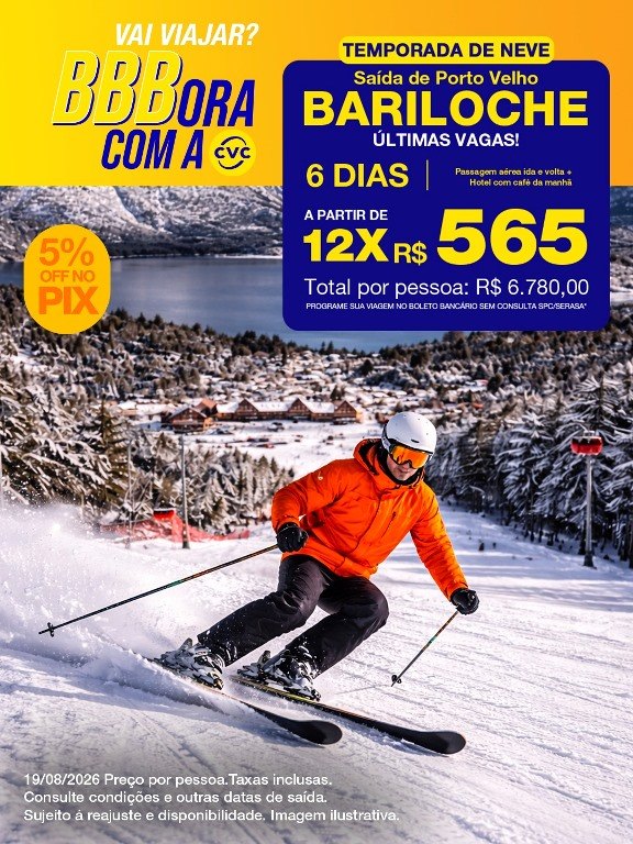 VAI VIAJAR: Aproveite as ofertas imperdíveis da CVC Viagens 