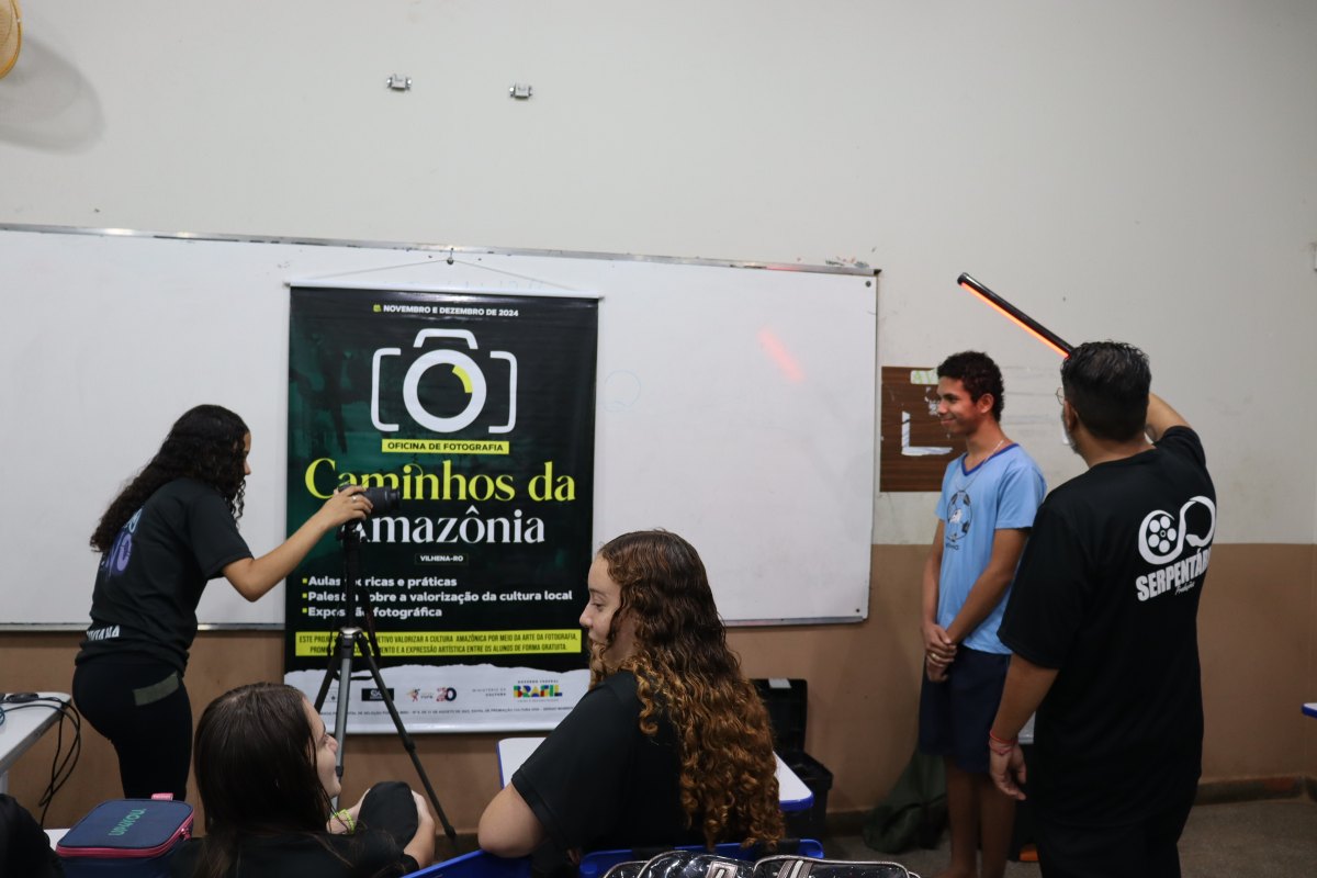 FORMAÇÃO: Oficina de fotografia capacita alunos da rede pública de Vilhena