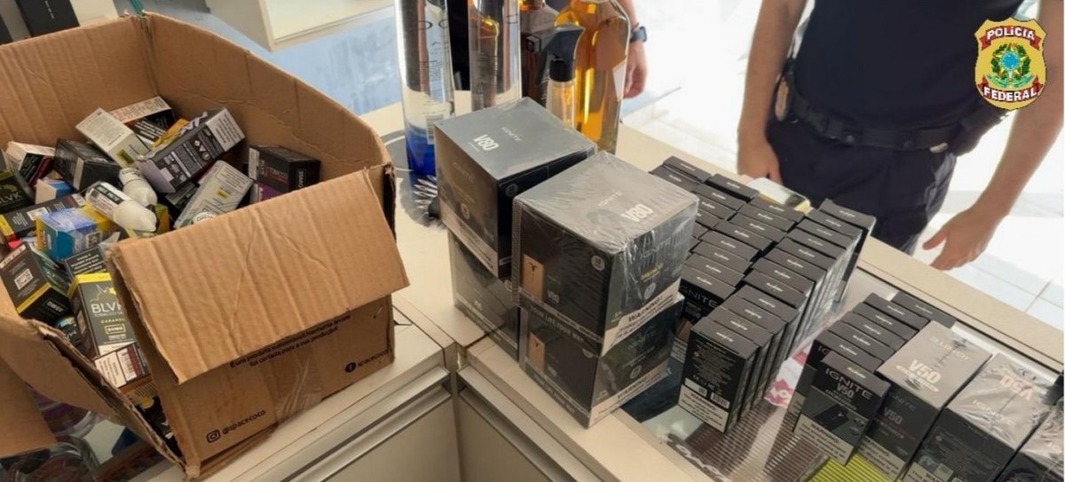 CIGARRO ELETRÔNICO:  Empresários são alvos de operação da PF por contrabando de Vape