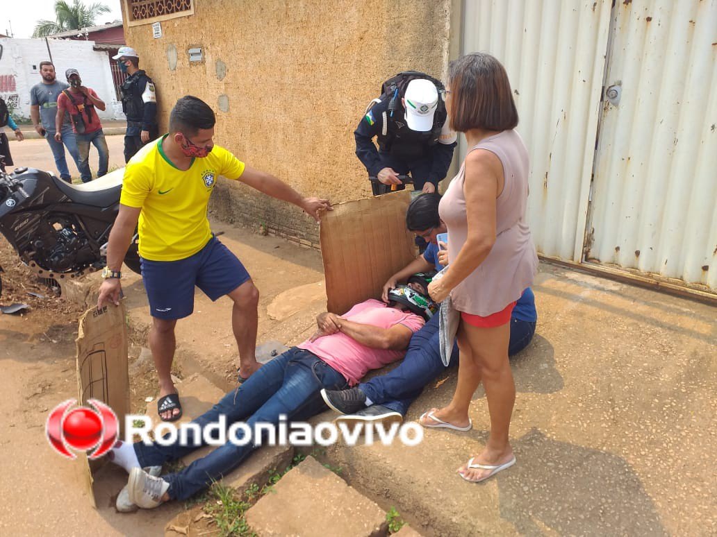 VÍDEO: Motorista foge após deixar piloto de XT 660 com fratura exposta