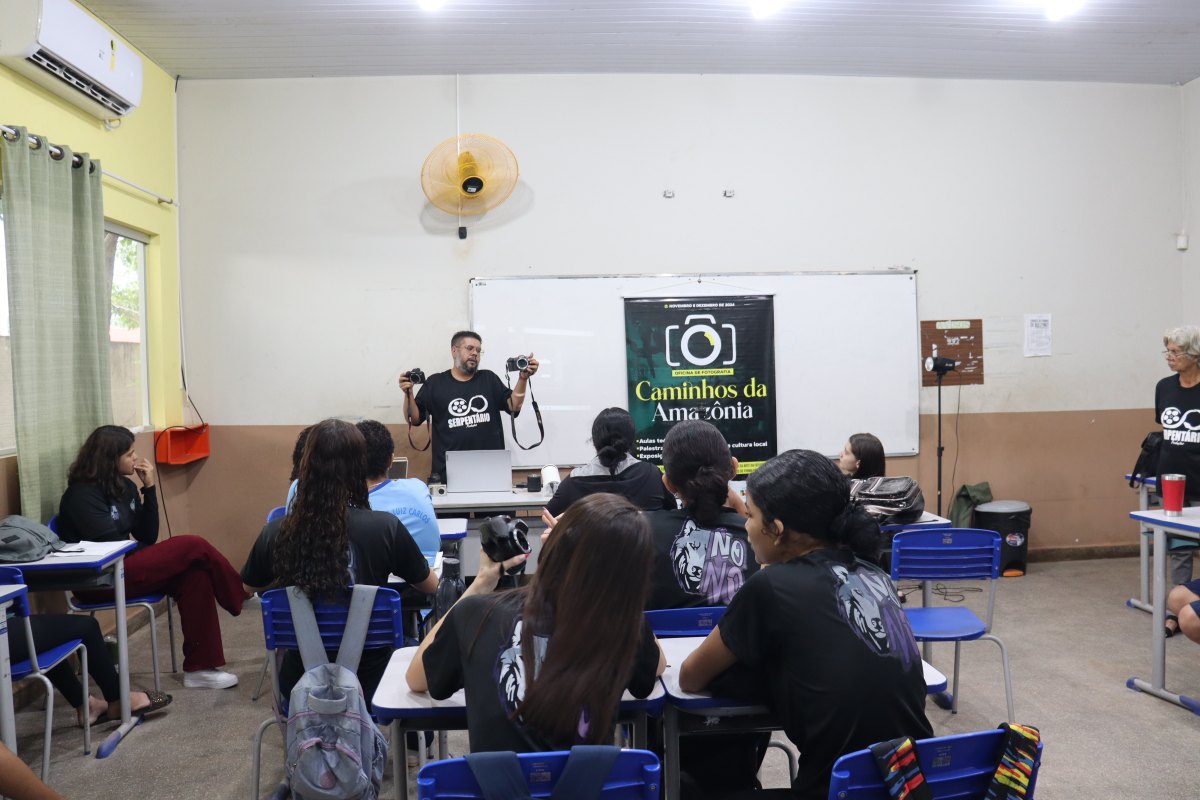 FORMAÇÃO: Oficina de fotografia capacita alunos da rede pública de Vilhena