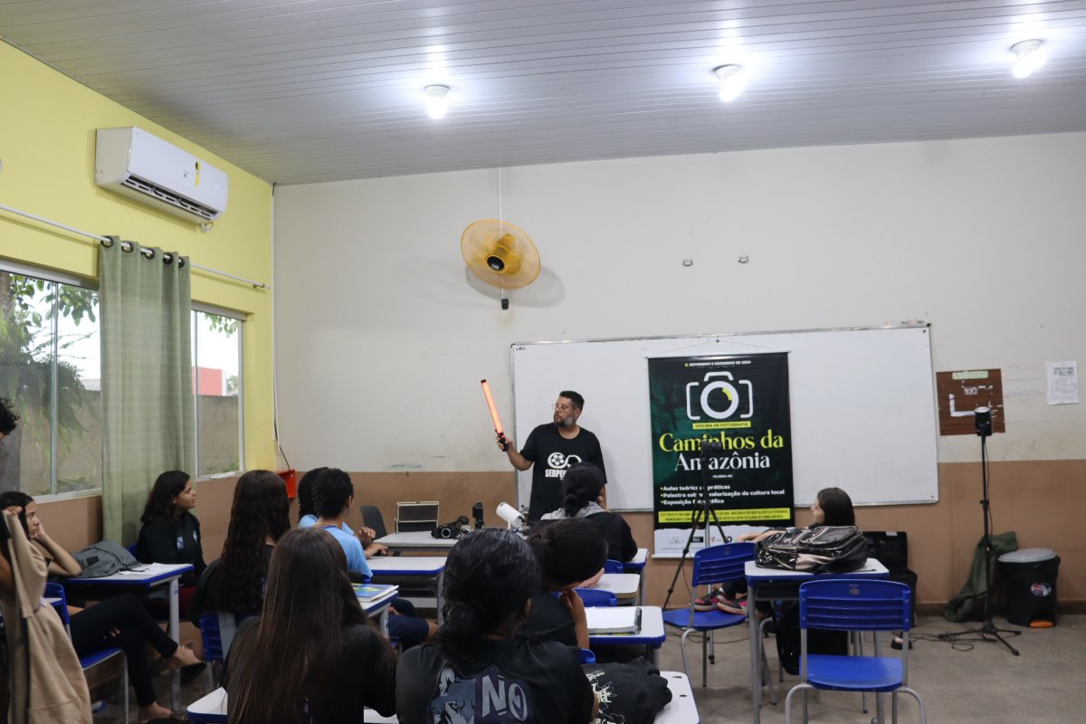 FORMAÇÃO: Oficina de fotografia capacita alunos da rede pública de Vilhena
