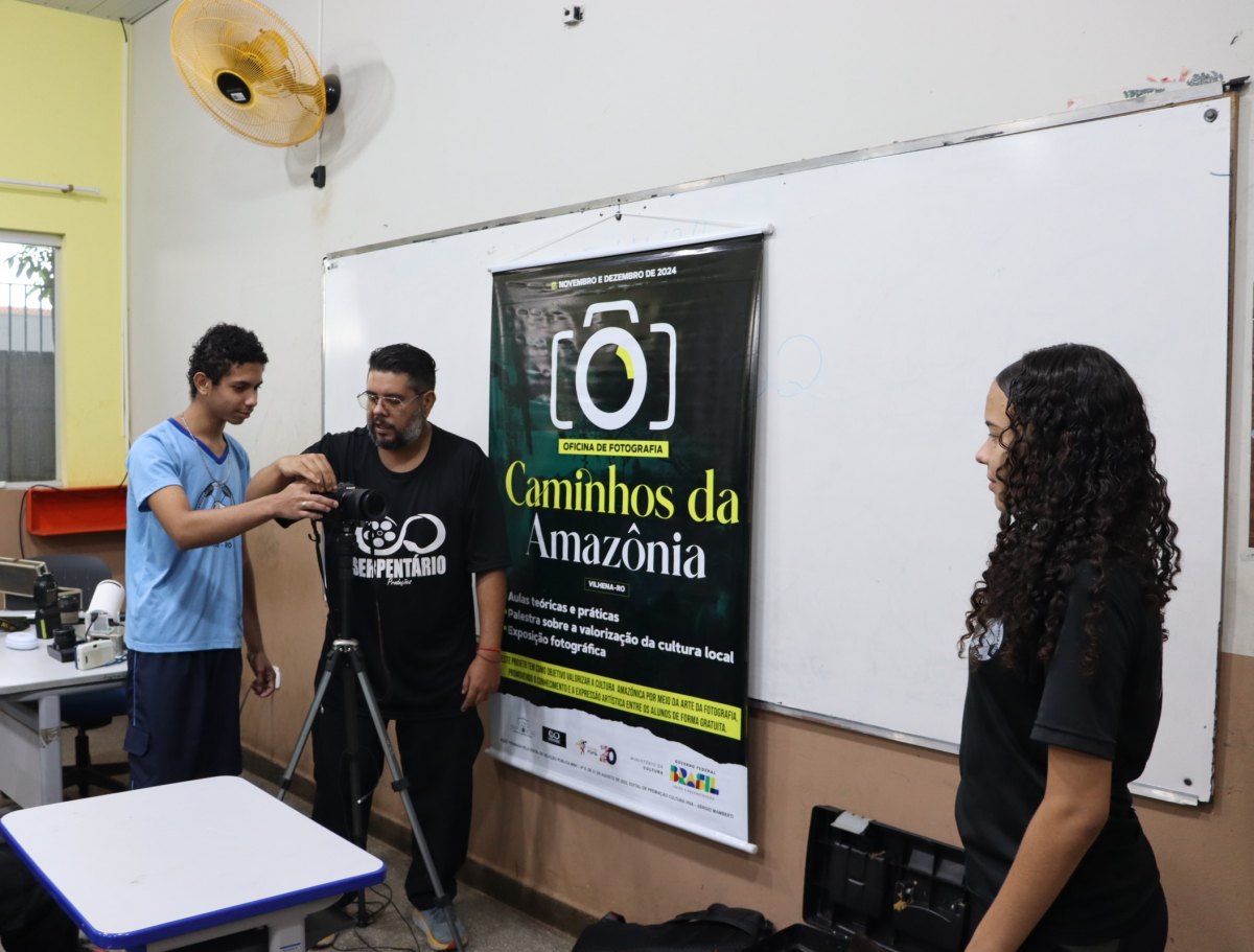FORMAÇÃO: Oficina de fotografia capacita alunos da rede pública de Vilhena
