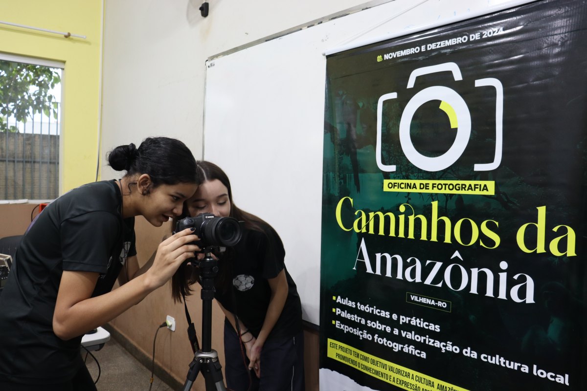 FORMAÇÃO: Oficina de fotografia capacita alunos da rede pública de Vilhena