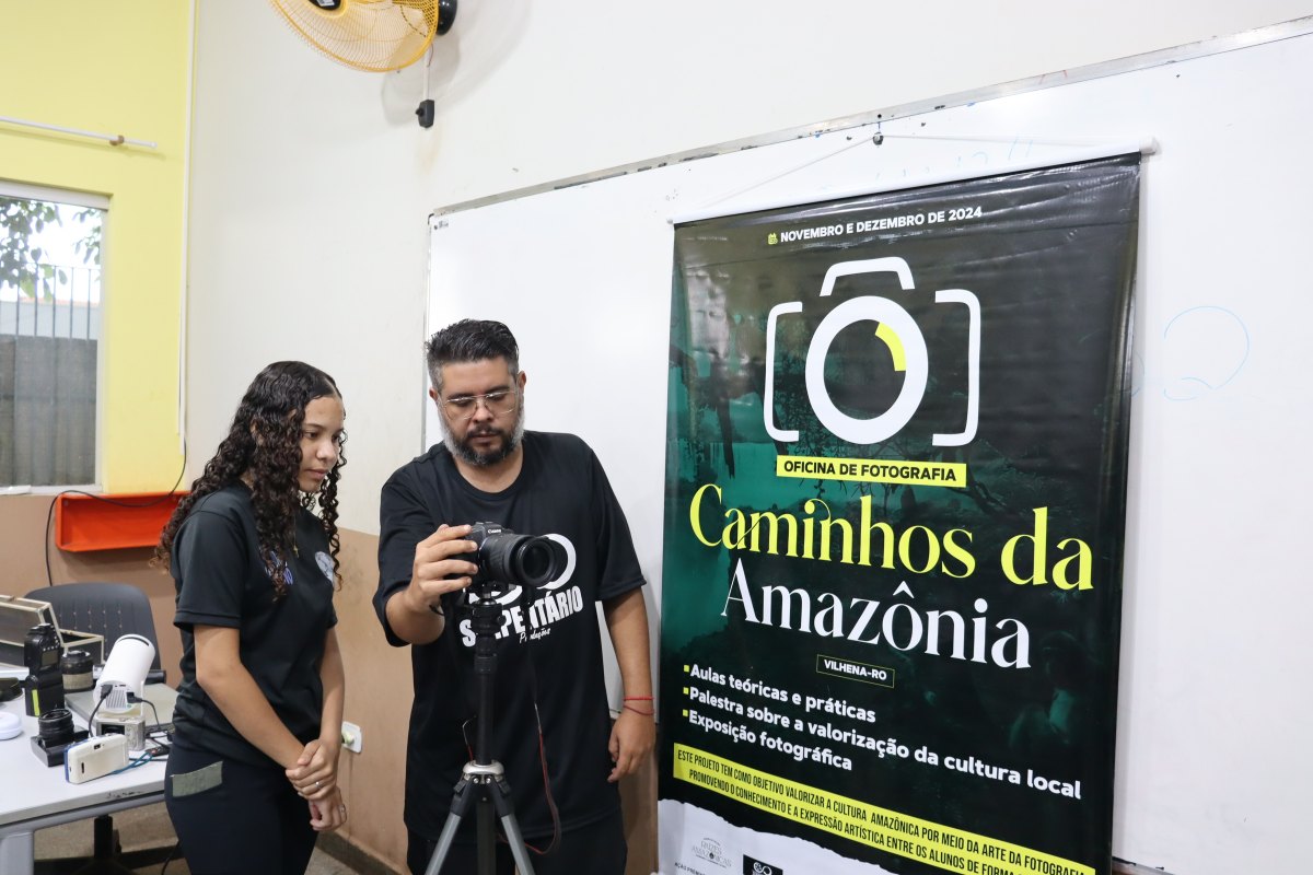 FORMAÇÃO: Oficina de fotografia capacita alunos da rede pública de Vilhena