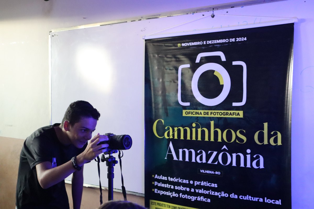 FORMAÇÃO: Oficina de fotografia capacita alunos da rede pública de Vilhena