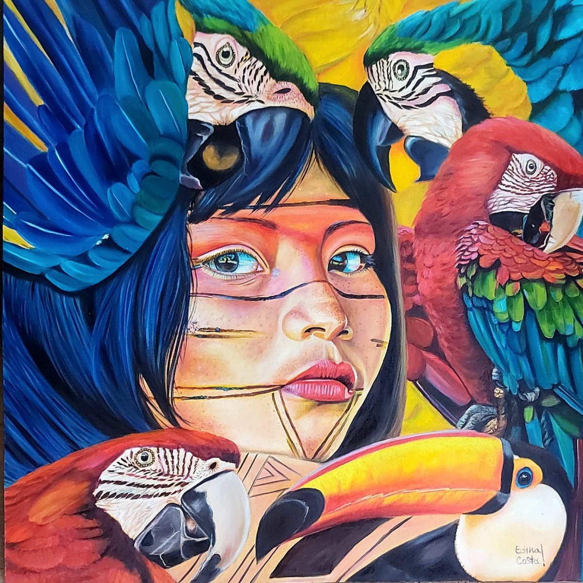 ARTES PLÁSTICAS: Vencedora de prêmio internacional, Edina Costa, de RO, faz vaquinha para custear viagem