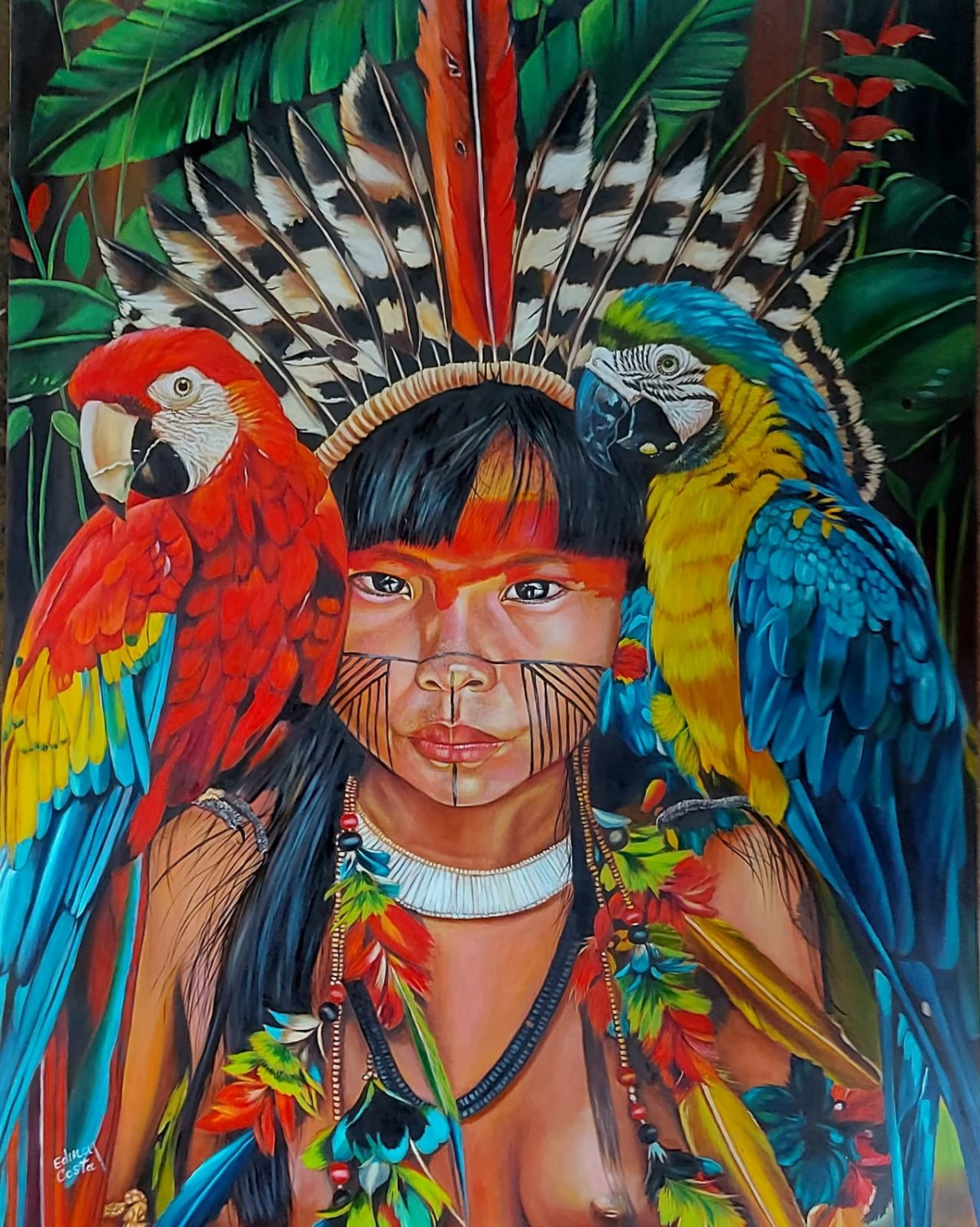 ARTES PLÁSTICAS: Vencedora de prêmio internacional, Edina Costa, de RO, faz vaquinha para custear viagem