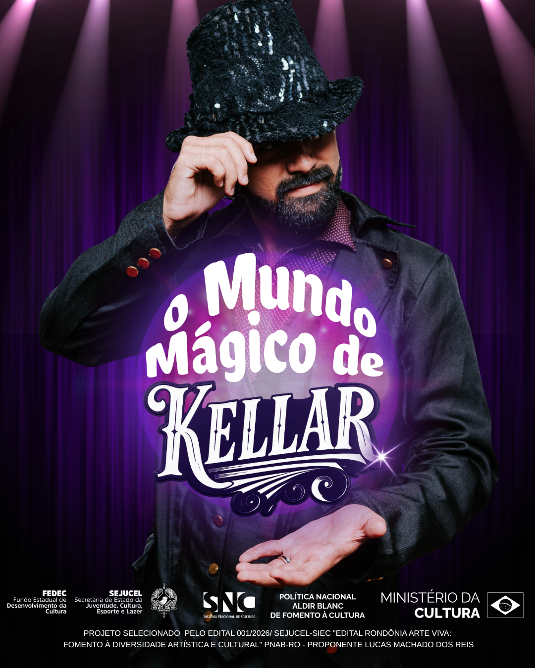 'O MUNDO MÁGICO DE KELLAR'?: Projeto leva espetáculo gratuito de ilusionismo a escolas de Vilhena