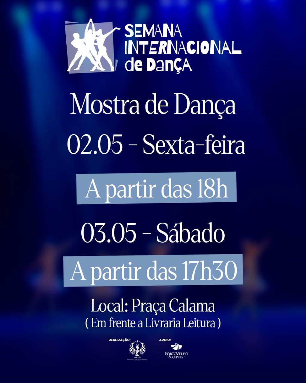 PV SHOPPING: Christina Pontes realiza mostra de dança na sexta e sábado