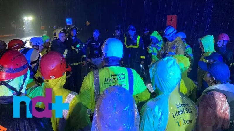 TRAGÉDIA: Confirmado soterramento de vários veículos na BR-376