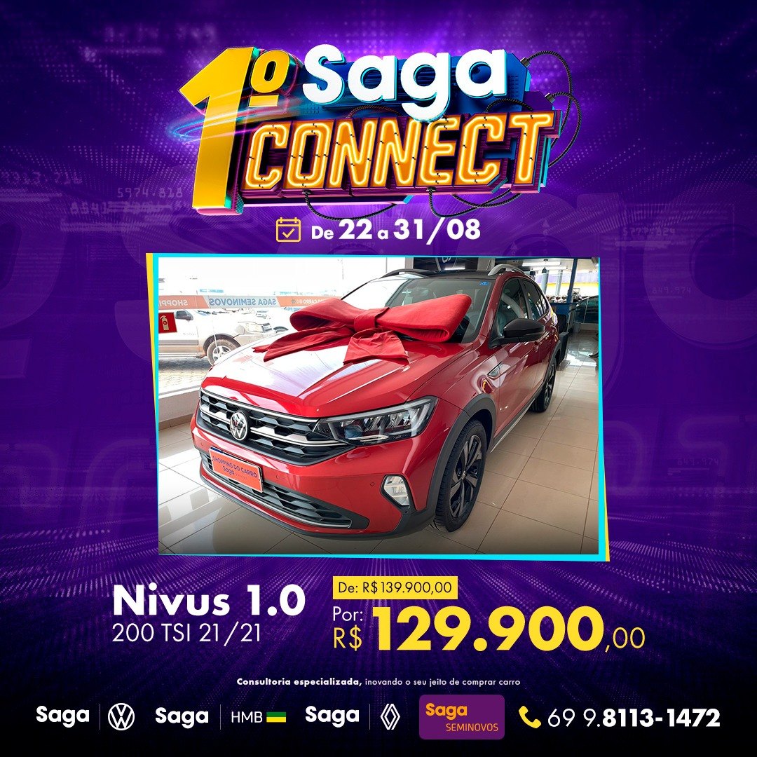 SALDÃO: Primeiro Saga Conect de carros novos e seminovos já está ocorrendo