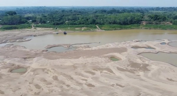 EMERGÊNCIA AMBIENTAL: Nível do rio Madeira e de afluentes cai rapidamente indicando seca intensa 