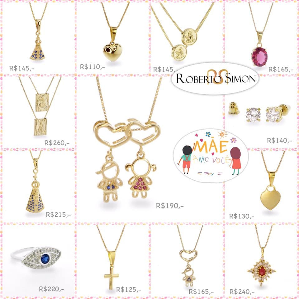HOMENAGEM: Presente especial para o mês das mães é na Roberto Simon Jóias